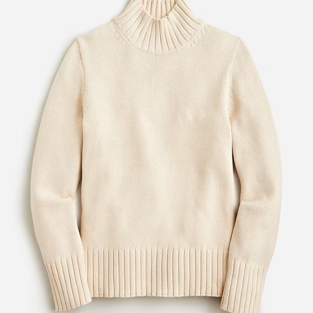 J. Crew Cotton turtleneck sweater